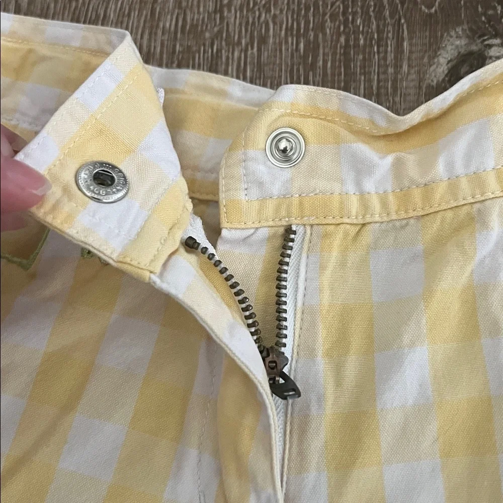 Gymboree Yellow Gingham Shorts size 6
